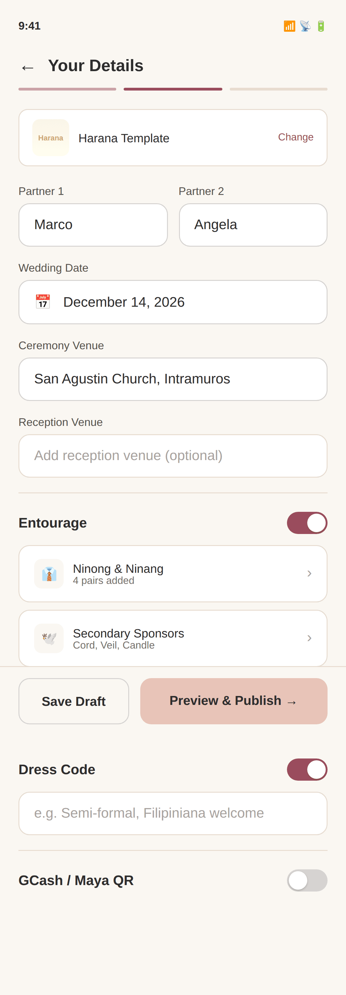 Step 2: Add your details