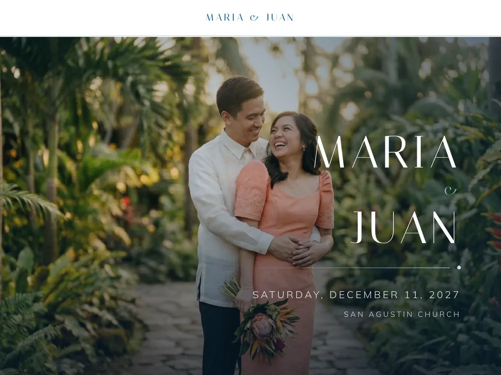 The Dagat template — Cool coastal calm. Ocean blue with sandy neutrals and crisp white — a serene beach morning.