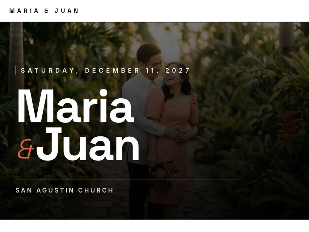 The Lakad template — High-contrast black and white with a single coral accent. Bold, editorial, and magazine-sharp.