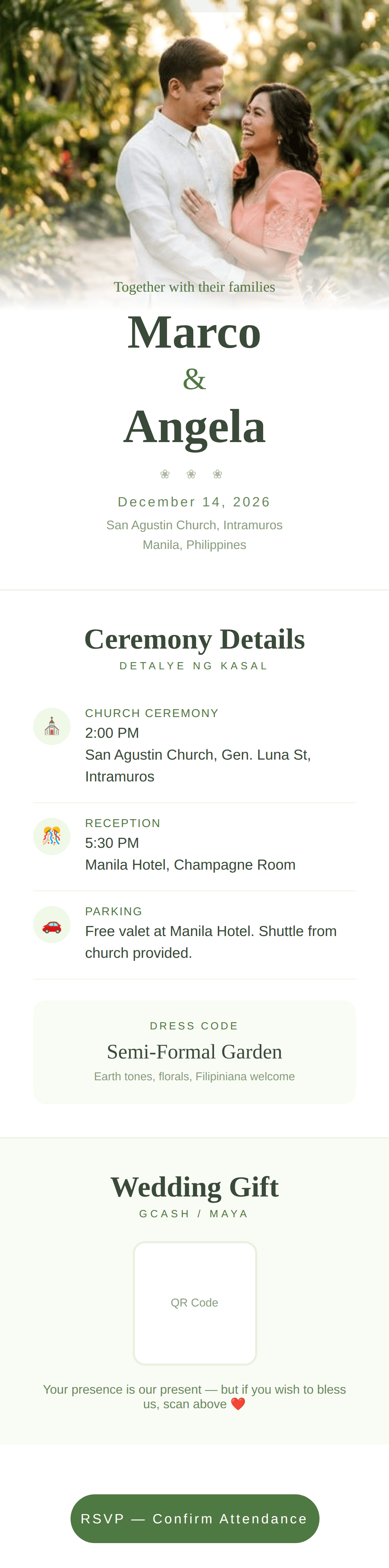 Sampaguita template preview