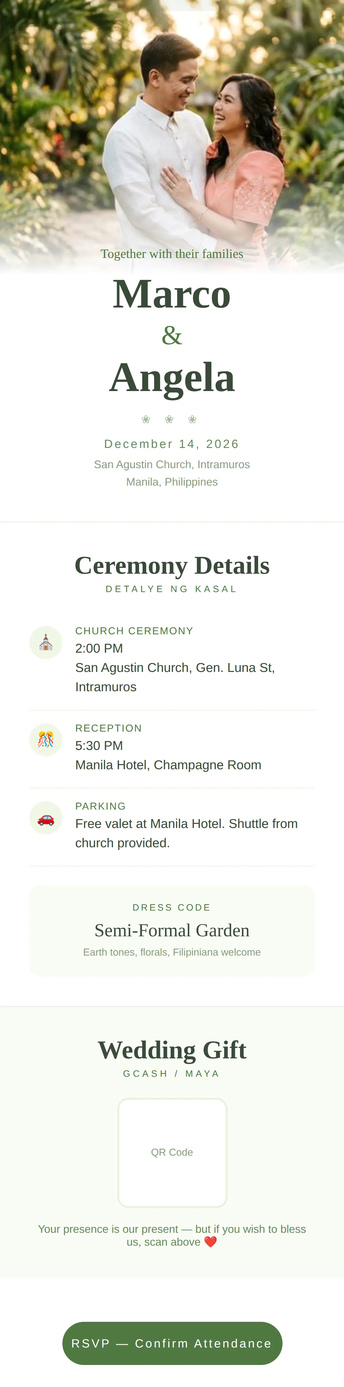 Sampaguita template preview